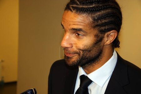 Photo for Goalkeeper David James gives post-match interview - Royalty Free Image