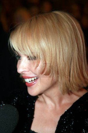 Foto de Kylie Minogue en la fiesta del Premio Kylies Brit - Imagen libre de derechos