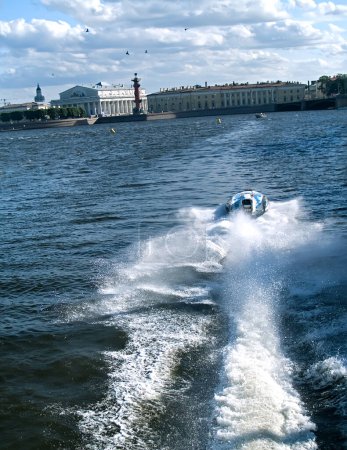 Foto de Motor barco Campeonato del Mundo - Imagen libre de derechos