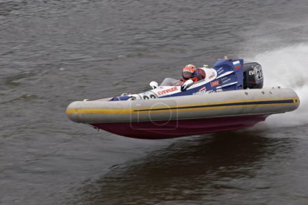 Photo for Speedboat at competition in St.Petersburg - Royalty Free Image