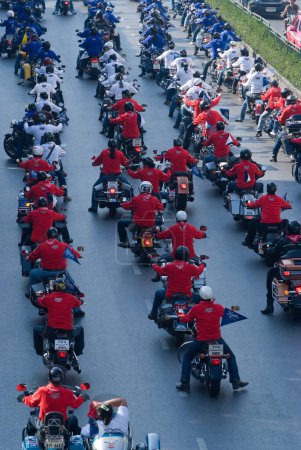 Photo for Motorbike parade in Bangkok, Thailand - Royalty Free Image