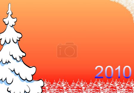 Téléchargez les photos : Nouvel An, Noël, illustration colorée - en image libre de droit