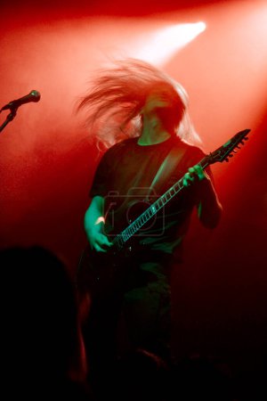 Photo for Death metal artist on stage - Royalty Free Image