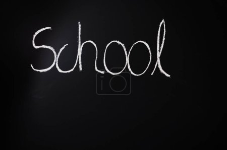 Photo for School written on blackboard - Royalty Free Image