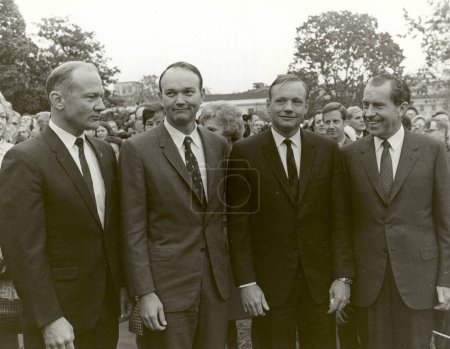 Photo for President Nixon Meets the Apollo 11 Astronauts on the Lawn of the White House - Royalty Free Image