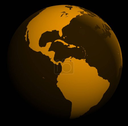Téléchargez les photos : Globe mondial en couleurs orange et marron - en image libre de droit