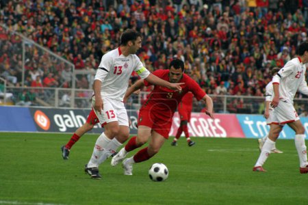 Foto de Juego de fútbol Portugal Euro 2008 - Imagen libre de derechos
