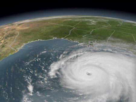 Téléchargez les photos : L'ouragan Rita dans l'espace, concept climatique - en image libre de droit