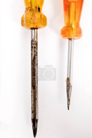 Photo for Screwdriver with a plastic handle - Royalty Free Image
