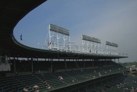 Photo for "Wrigley Field - Chicago Cubs". Baseball Game Concept - Royalty Free Image