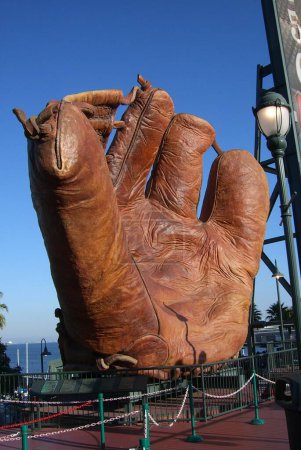 Téléchargez les photos : "AT & T Park - San Francisco Giants ". Concept de jeu de baseball - en image libre de droit