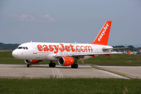 Photo for EasyJet. Daytime shot. Aviation concept - Royalty Free Image