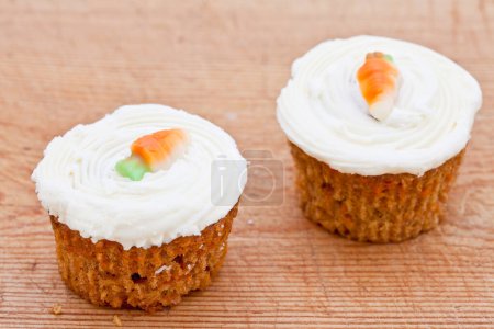 Photo for Two small carrot cakes - Royalty Free Image
