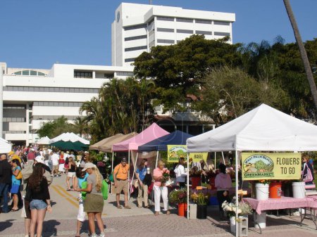 Foto de Vista general del espacio urbano de Palm Beach, Florida, EE.UU. - Imagen libre de derechos