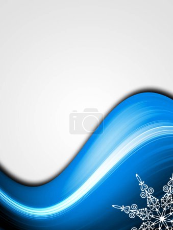 Photo for Blue wave, colorful illustration - Royalty Free Image