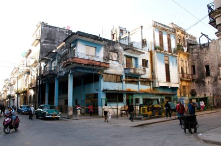 Foto de Plano escénico de la vieja arquitectura en La Habana, Cuba - Imagen libre de derechos