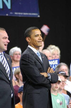 Téléchargez les photos : Rallye Barack Obama au Nissan Pavilion, 2008 - en image libre de droit