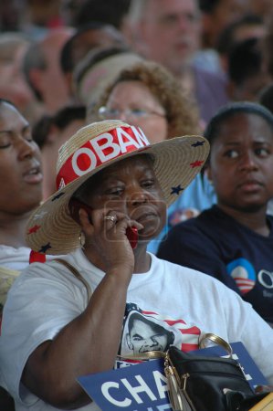 Photo for Barack Obama rally at Nissan Pavilion VA - 2008 - Royalty Free Image