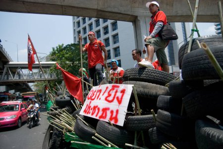 Photo for Red shirt demonstrations in Bangkok 2010 - Royalty Free Image