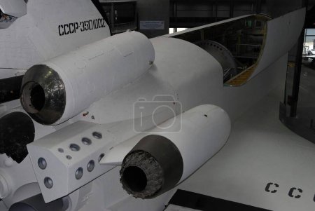 Foto de Buran transbordador espacial en el Museo - Imagen libre de derechos