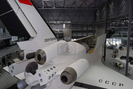 Foto de Buran transbordador espacial en el Museo - Imagen libre de derechos