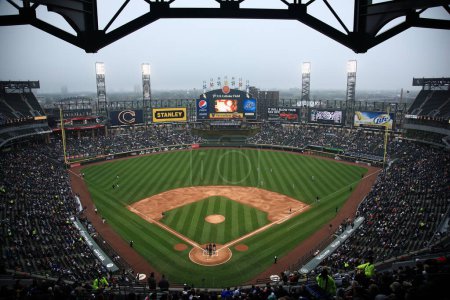 Photo for "U.S. Cellular Field - Chicago White Sox". Baseball Game Concept - Royalty Free Image