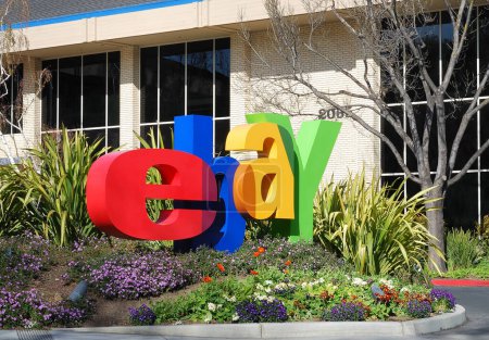 Téléchargez les photos : San Jose, Californie, 28 mars 2009 - Logo de la société eBay Inc. - en image libre de droit