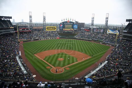 Photo for "U.S. Cellular Field - Chicago White Sox". Baseball Game Concept - Royalty Free Image