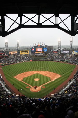 Téléchargez les photos : "U.S. Cellular Field - Chicago White Sox ". Concept de jeu de baseball - en image libre de droit