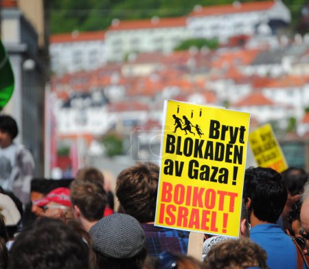 Téléchargez les photos : Manifester pour Gaza à Bergen - en image libre de droit
