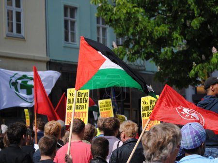 Foto de Protestando por Gaza en Bergen - Imagen libre de derechos