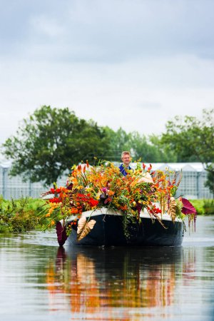 Foto de Westland Floating Flower Parade 2009, The Netherlands - Imagen libre de derechos