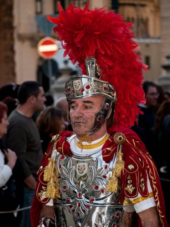 Foto de Centurión Romano, actores con trajes auténticos - Imagen libre de derechos