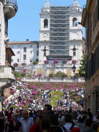 Photo for Blossoming Spanish Steps in May days - Royalty Free Image