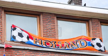 Téléchargez les photos : Soutien de l'équipe néerlandaise de football aux Pays-Bas - en image libre de droit