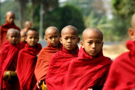 Photo for The monks of myanmar - Royalty Free Image