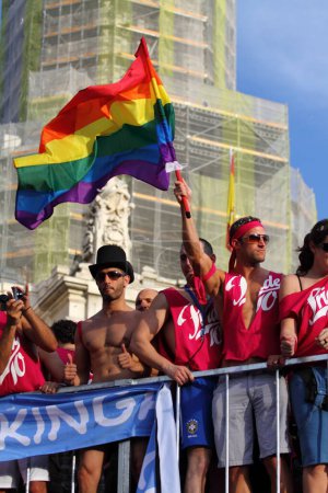 Foto de Día de toma del Desfile Gay - Imagen libre de derechos