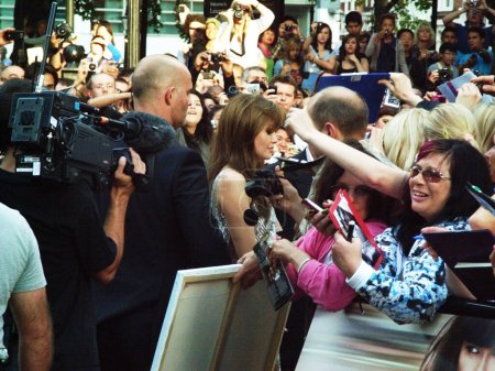 Photo for Angelina Jolie At Salt Premiere In Central London 16th August 2010 - Royalty Free Image