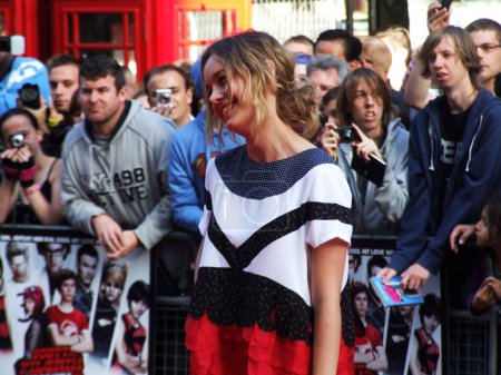 Foto de Brie Larson en Scott Pilgrim contra el mundo en el centro de Londres 18 agosto 2010 - Imagen libre de derechos
