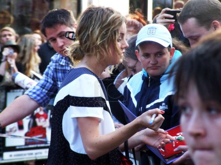 Téléchargez les photos : Brie Larson au Scott Pilgrim Vs Le Monde dans le centre de Londres 18 août 2010 - en image libre de droit