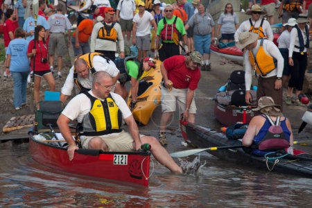 Foto de Missouri River 340 desafío de carrera - Imagen libre de derechos
