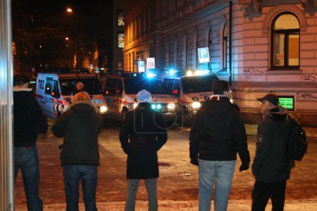 Téléchargez les photos : Manifestation à Oslo 11.01.09 - en image libre de droit
