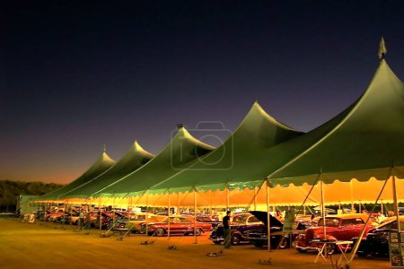 Photo for Car Show in tent - Royalty Free Image