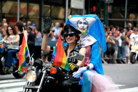 Foto de Marcha del Orgullo de Nueva York el 28 de junio de 2009 - Imagen libre de derechos