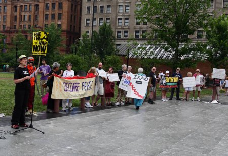 Foto de Manifestación contra la guerra en Filadelfia - Imagen libre de derechos