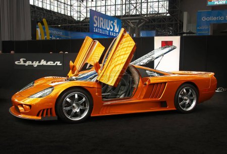 Téléchargez les photos : Salon international de l'auto de New York, luxe Sportscar - en image libre de droit