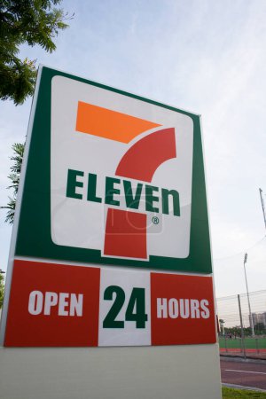 Photo for 7-11 outdoor Sign close up - Royalty Free Image