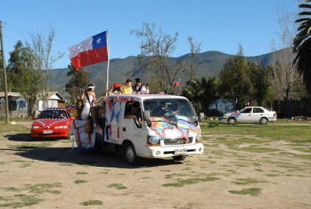 Foto de Bicentenary of Chile, travel place on background - Imagen libre de derechos