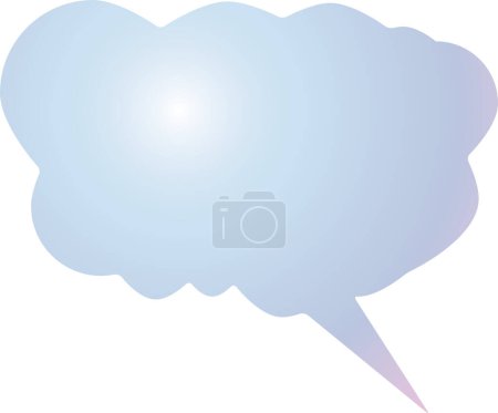 Photo for Illustration of a speech bubble - Royalty Free Image