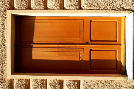 Photo for Brown wood door horizontal - Royalty Free Image